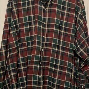 Ralph Lauren Red and Green Plaid Shirt